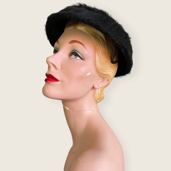 1950s Hat | Charming 50s Furry Hat - image 1