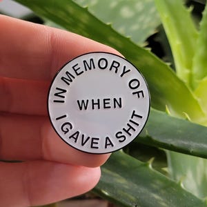 Enamel Pin, Funny Pin, Dark Humor, Enamel Pins, Accessories, Cuss Word, Funny Enamel Pin, Gift Idea, Gift, Feisty, Pins, Swear Word Pin,