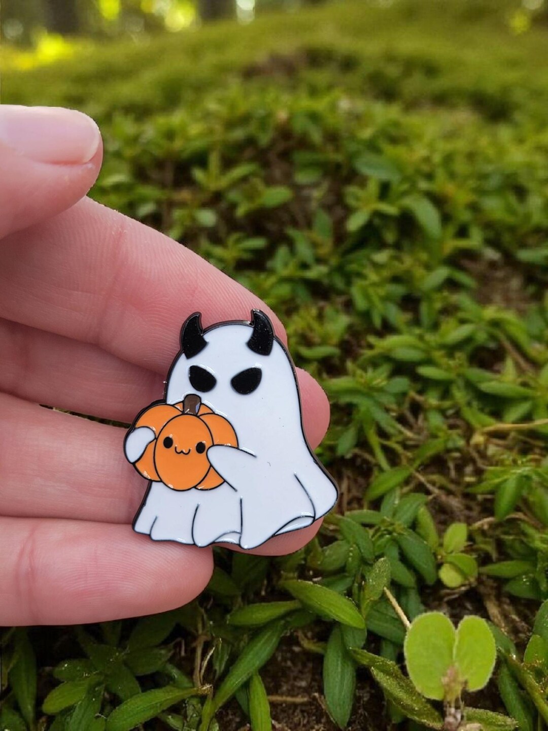Spooky Pin, Enamel Pin, Ghost Pin, Halloween, Pumpkin, Ghosts, Spooky ...