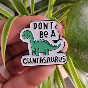 Enamel Pin, Funny Pin, Dark Humor, Enamel Pins, Accessories, Cuss Words, Funny Enamel Pin, Gift Idea, Gift, Dinosaur, Pins, Swear Word Pin,
