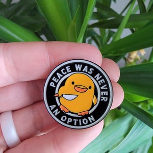 Enamel Pin, Funny Pin, Dark Humor, Enamel Pins, Accessories, Duck Pin, Funny Enamel Pin, Pins, Swear Word Pin, Cute, Funny Gift, Alternative