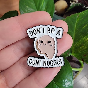 Enamel Pin, Funny Pin, Dark Humor, Enamel Pins, Accessories, Chicken Nugget, Funny Enamel Pin, Gift Idea, Gift, Swear Word Pin,Inappropriate