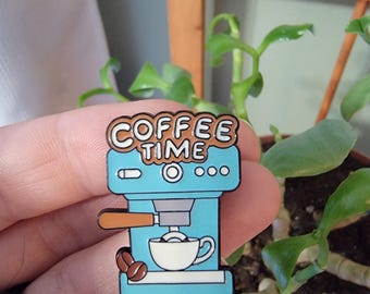 Alternative Enamel Pin, Enamel Pin, Cute Pin, Coffee Pin, Coffee Lover, Coffee Gift, Cute Enamel Pin, Coffee, Espresso Machine,Espresso Pin