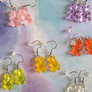 Gummy Bear Earrings, Earrings, Jewelry, Handmade Earrings, Gummy Bears, Accessories, Candy Earrings, Handmade Gift, Handmade Jewelry, Cute