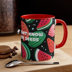 Palestine Watermelon Graphic Mug They didnt know they were seeds image 2