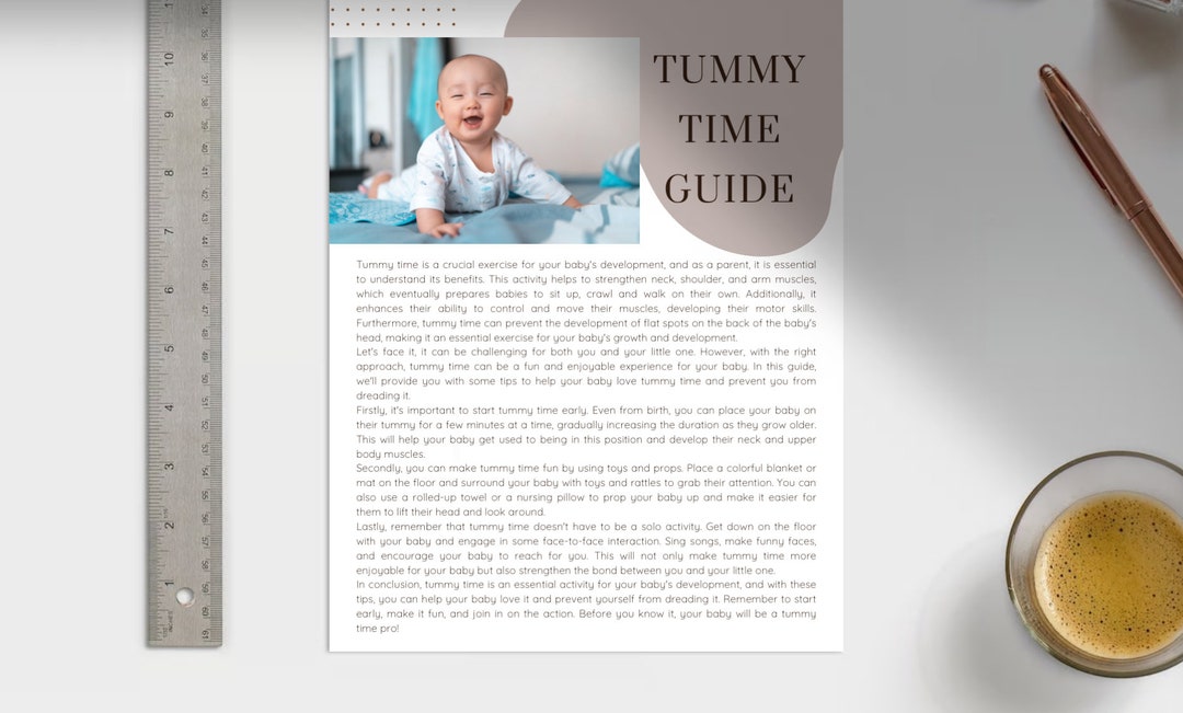 Tummy Time Guide - Etsy