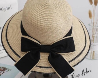 Elegant Panama Straw Hat - Perfect Beach Accessory, Ideal Gift for Her, Stylish Sun Hat