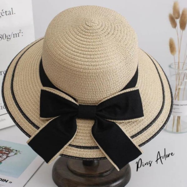 Elegant Panama Straw Hat - Perfect Beach Accessory, Ideal Gift for Her, Stylish Sun Hat