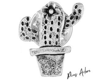Épingle de charme en émail de cactus - Épingle de plante parfaite pour les sacs à dos, les vestes et les chapeaux - Épingle mignonne pour les amateurs de plantes