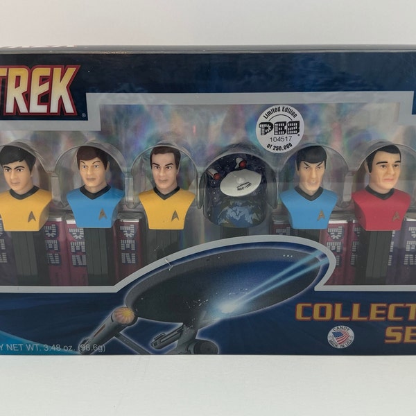 PEZ Star Trek Dispenser Limited Edition Collector's Series Set