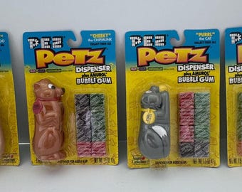 PEZ Set of 7 Bonbons Merry Music Maker Whistle Dispensers and