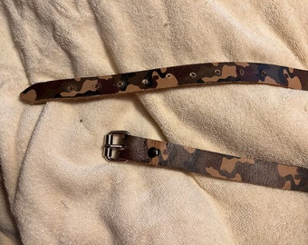 Children’s Leather Camouflage Belt
