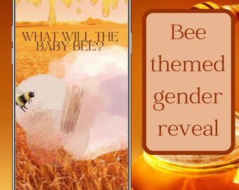 Digital Gender Reveal | For Social Media & IM | Gender Neutral Theme | What Will The Baby Bee? | Buy Once And Done!