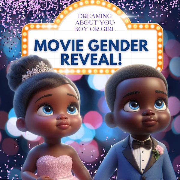 Gender Reveal Video Announcement Gender Reveal Movie Party Gender Reveal Video Ideas movie for gender reveal Social Media pregnancy reveal