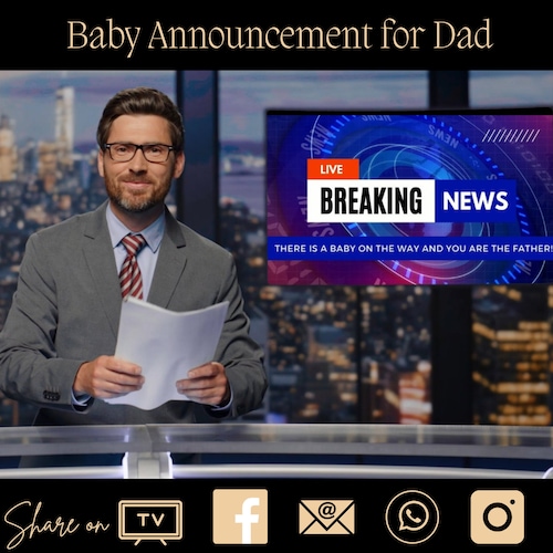 Salut papa, tu vas devenir papa, faire une annonce de grossesse, faire un film, fêter ses pères, faire un film pour papa sur les réseaux sociaux