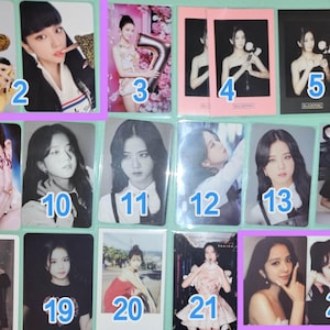 Blackpink Jisoo officiële fotokaarten [Zomerdagboek op Hawaï 2019, The show-cd, Born Pink, The Album, lightstick, 7th Anniversary, ...]