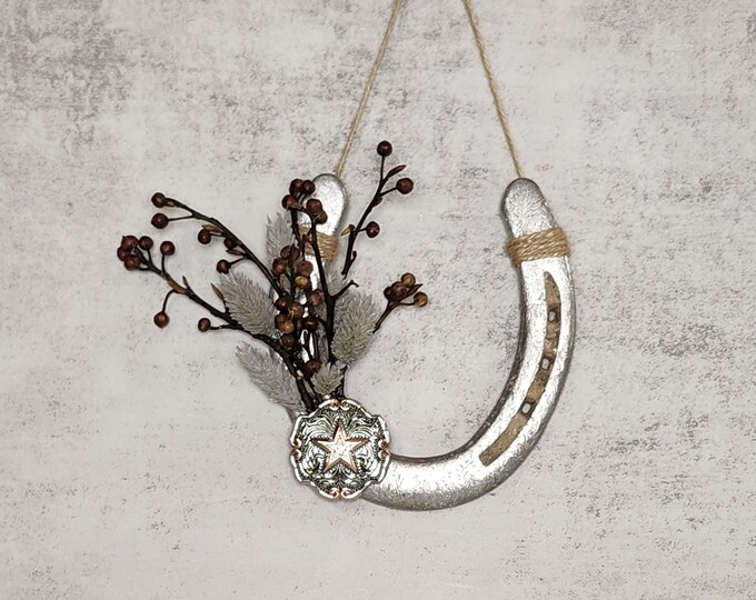 Decorative worn horseshoe