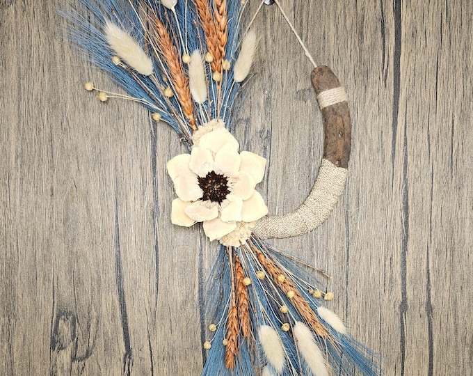 RANCHO NOTORIUS hand decorated worn horseshoe for your home or makes a great gift