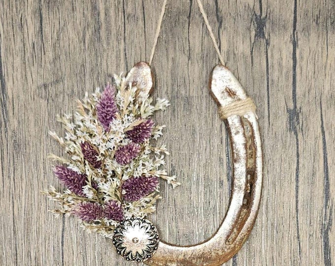 Decorative worn horseshoe