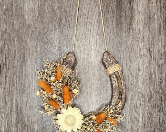 TETON TRAILS hand decorated worn horseshoe
