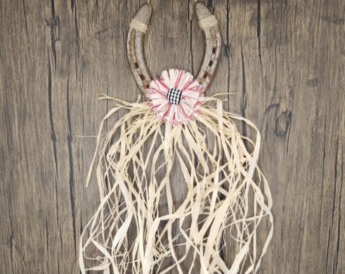 HAYYYYY THERE hand decorated worn horseshoe