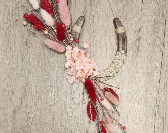 BE MINE? hand decorated worn horseshoe for your home or makes a great gift