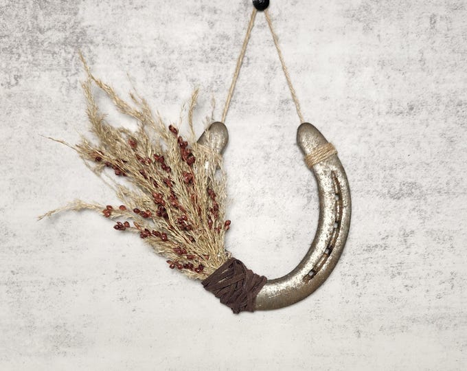 Decorative worn horseshoe