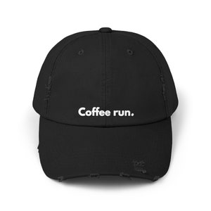 Coffee hat, coffee run, caffeine, caffeine addict gift, coffee lover gift, coffee lover, baseball hat, gift for her, Christmas gift, Coffee