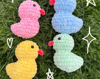 Patito de goma de peluche amigurumi tejido a crochet
