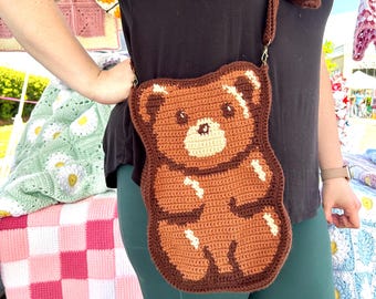 Bolso de oso - Ganchillo hecho a mano