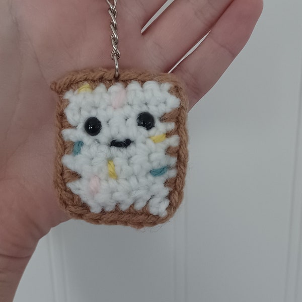 Crochet Pop Tart Keychain