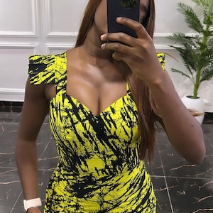 short Ankara dress