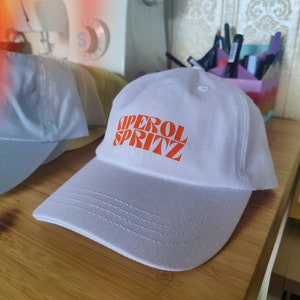 Aperol Spritz Mom & Dad Hat Retro Vintage Kappe Cap Holy Aperoli Aperol Cap Mütze Baseballcap Basecap Damen Herren Unisex Ramen Bild 5