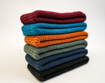 Fischer Beanie Mütze Docker Strickmütze kurze Beanie Hipster Trawler Short Beanie Fischermütze Bordeaux braun grau schwarz Damen Herren