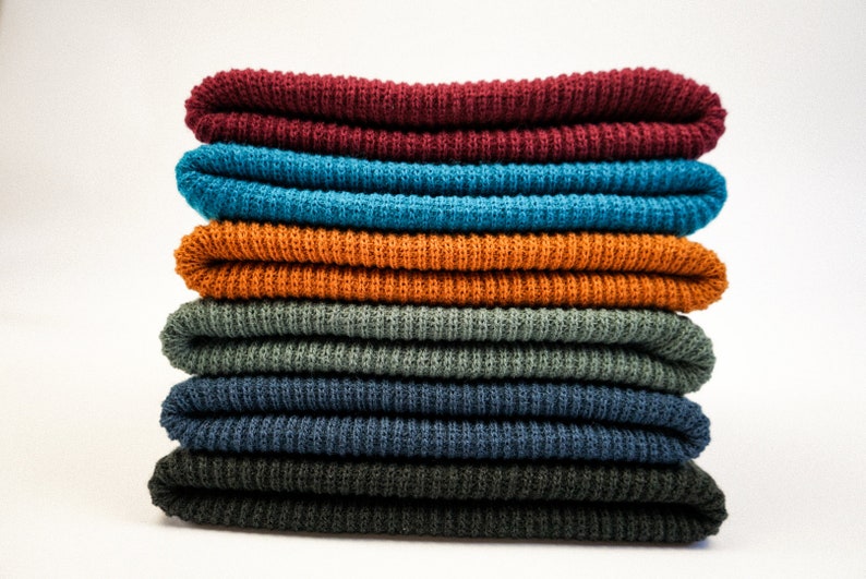 Fischer Beanie Mütze Docker Strickmütze kurze Beanie Hipster Trawler Short Beanie Fischermütze Bordeaux braun grau schwarz Damen Herren Bild 3