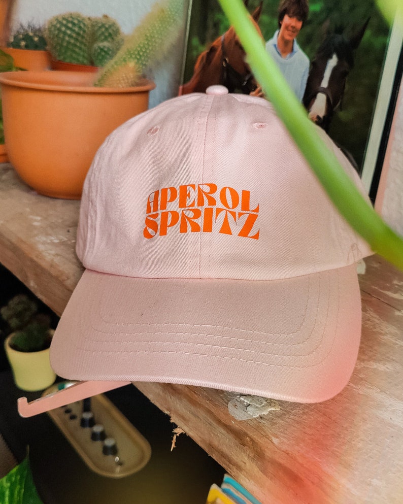 Aperol Spritz Mom & Dad Hat Retro Vintage Kappe Cap Holy Aperoli Aperol Cap Mütze Baseballcap Basecap Damen Herren Unisex Ramen Rosa