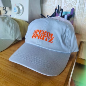 Aperol Spritz Mom & Dad Hat Retro Vintage Kappe Cap Holy Aperoli Aperol Cap Mütze Baseballcap Basecap Damen Herren Unisex Ramen Bild 4