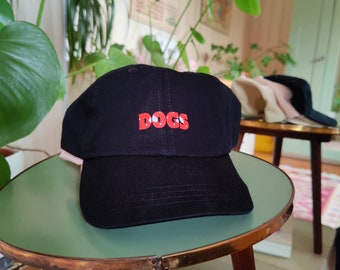 Dog Herz Mom & Dad Hat Hund Doggo | Retro Vintage Kappe Cap | I Love Dogs | Haustier Cap Mütze | Baseballcap | Basecap Damen Herren Unisex