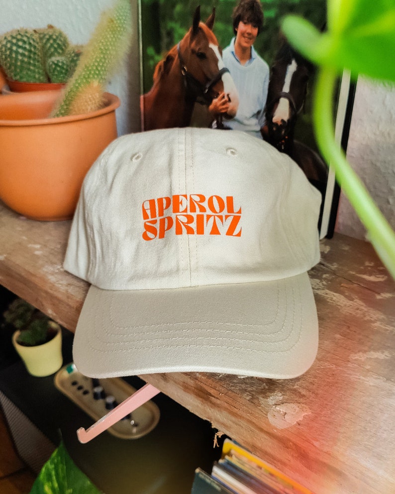 Aperol Spritz Mom & Dad Hat Retro Vintage Kappe Cap Holy Aperoli Aperol Cap Mütze Baseballcap Basecap Damen Herren Unisex Ramen Beige