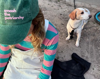 Smash the Patriarchy Cap Kappe Mom Dad Pride Hat Retro Vintage Cap bunt Feminismus Mütze Baseball NonBinär Unisex Patriarchat