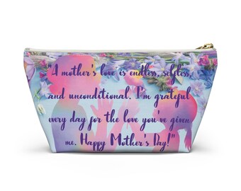 Aesthetic T-Theme Pouch for Cosmetics| Mothers Day Gift| A Sweet T-Infused Aesthetic Pouch for Love
