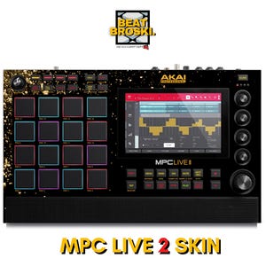 AKAI MPC LIVE 2 skin customize your mpc live 2 Black Goldie skin