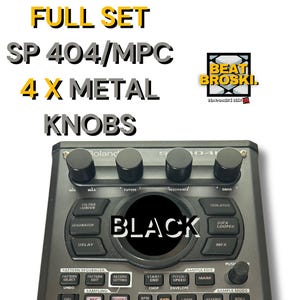 Vollständiges Set von 4 Metallknöpfen für SP 404MK2 / MPC Live 1 und 2 / One / X / FORCE / KEY37 / KEY61 Aluminiumgriff Datenrad mit Drehknopf