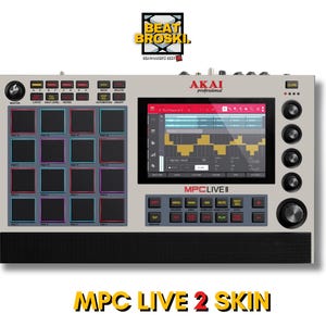 Skin AKAI MPC LIVE 2 Retro 2000 X L personaliza tu mpc live 2