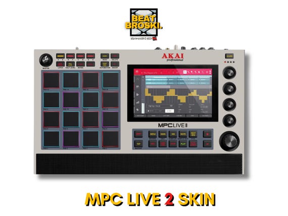 AKAI MPC LIVE 2 Retro 2000 X L Skin Customize Your Mpc Live AKAI MPC LIVE 2 Retro 2000 X L Skin Customize Your Mpc Live