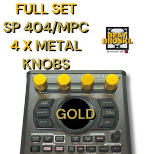 Vollständiges Set von 4 Metallknöpfen für SP 404MK2 / MPC Live 1 und 2 / One / X / FORCE / KEY37 / KEY61 Aluminiumgriff Datenrad mit Drehknopf