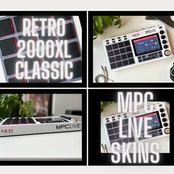 AKAI MPC LIVE skin Retro Edition Classic 2000 X L white/cream/grey