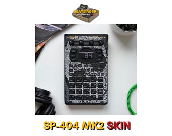 Roland Sp-404 MK2 SKIN MATOWE WYKOŃCZENIE Wstępnie przycięte Wysokiej jakości piękne matowe wykończenie Druk UV Roland Sp404 mk ii Dla Beatmakers sp-404 Niestandardowe