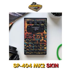 Roland Sp-404 MK2 SKIN MATT FINISH Pre Cut High Quality Beautiful Matt Finish Uv Printed Roland Sp404 mk ii For Beatmakers sp-404 Custom