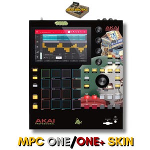 Akai MPC ONE / ONE+ &quot;Mf doom tribute&quot; skin customize your mpc faceplate uv printed beautiful skin self adhesive